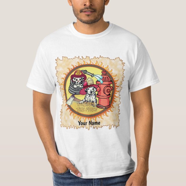 Dog Firefighters  T-Shirt (Front)