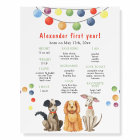 Dog First Birthday Milestone Birthday