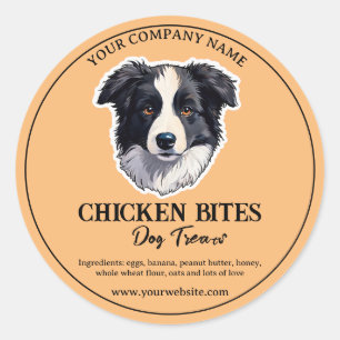 Dog food Sticker business Label