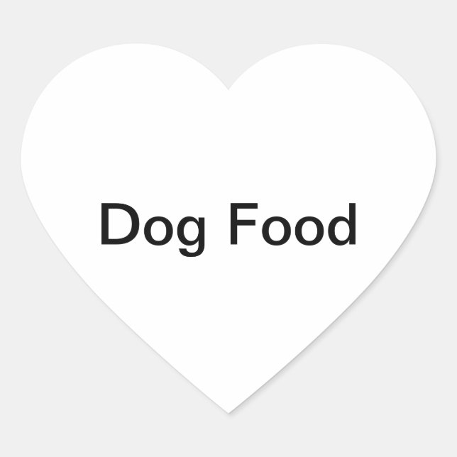 Dog Food Stickers (Front)