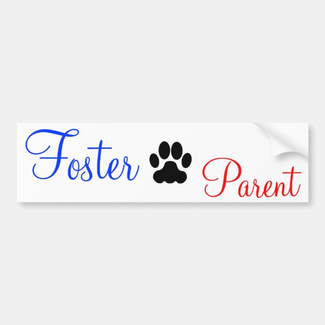Dog Foster Parent Bumper Sticker (Front)