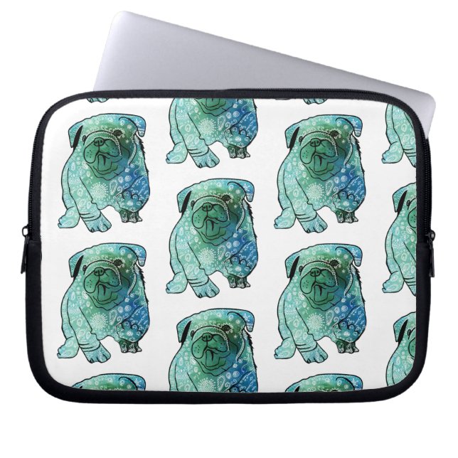 Dog French Bulldog Neoprene Laptop Sleeve 10" (Front)