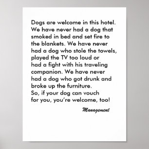 Dog Friendly Hotel Sign