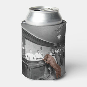 Dog Friendly Saloon Tavern Bar 1900 Photograph Can Cooler