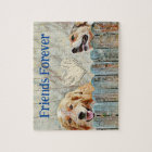 Dog Friends Forever Sweet Heart Puzzle