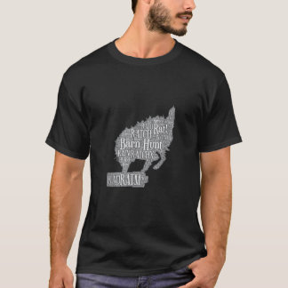 Dog Fun Barn Hunt Word Cloud T-Shirt