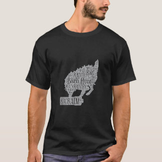 Dog Fun Barn Hunt Word Cloud T Shirt