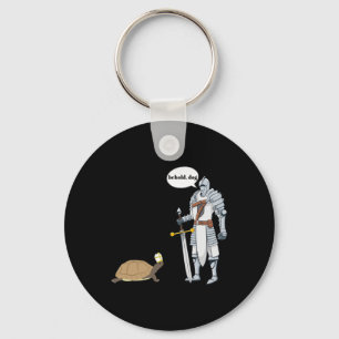 Dog Funny Turtle Wearing A Priest Hat Hilarious Ga Keychain
