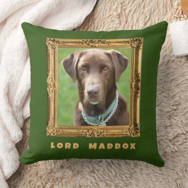 Dog Gallery Wall Art - Regal Portrait Nom Coussin (Couverture)