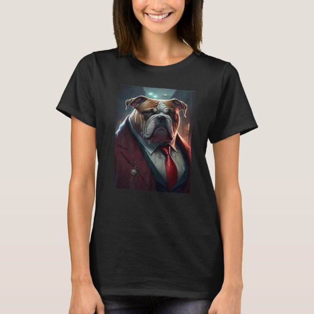Dog Gangster must love dogs Premium T-Shirt (Front)