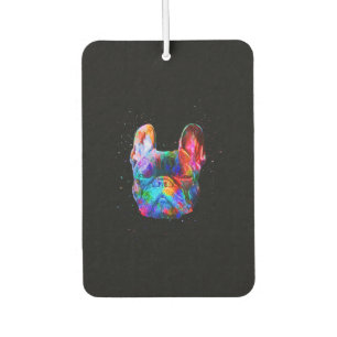 Dog Geometric Colour Splash Pop Art French Bulldog Air Freshener