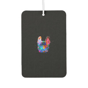 Dog Geometric Colour Splash Pop Art French Bulldog Air Freshener