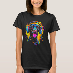 Dog German Shorthaired Pointer DJ Festival T-Shirt