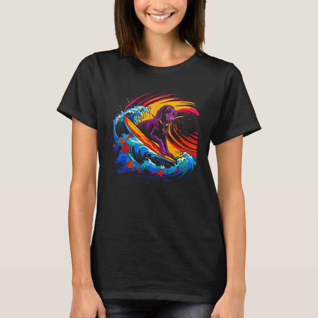 Dog German Shorthaired Pointer Surf T-Shirt (Front)