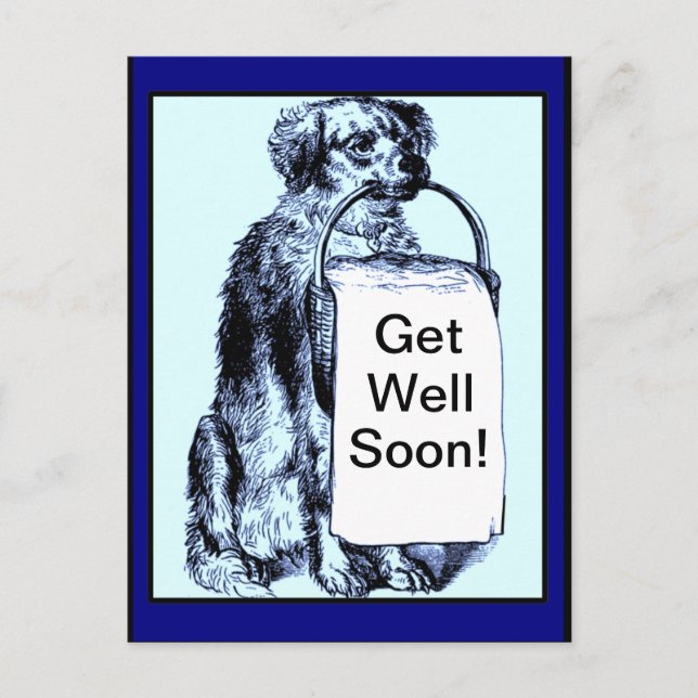Dog Get Well Card (Front)