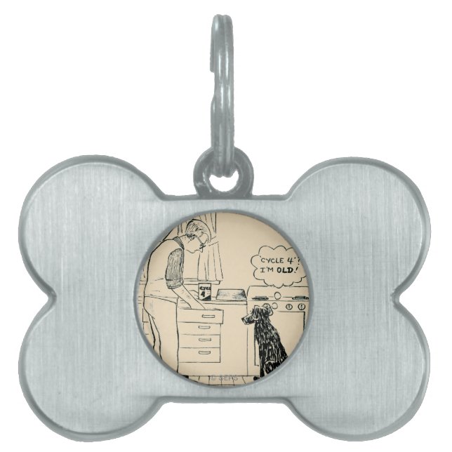 Dog Getting Older Pet Name Tag (Front)