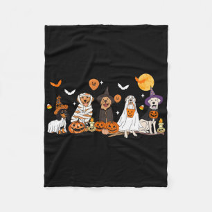 Dog Ghost Witch Mummy Halloween Costume Men Women Fleece Blanket