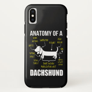 Dog Gift   Anatomy Of Dachshund Case-Mate iPhone Case