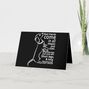Dog Gift Best friends come in all shapes Holiday Card