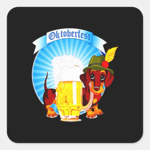 Dog Gift Dachshund Cool Square Sticker