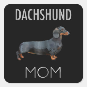 Dog Gift   Dachshund Mom Dog Square Sticker