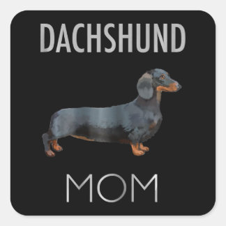 Dog Gift | Dachshund Mom Dog Square Sticker