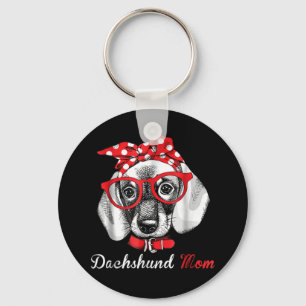 Dog Gift Dachshund Mom Lovely Keychain