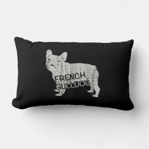 Dog Gift Fierce French Bulldog Lumbar Pillow