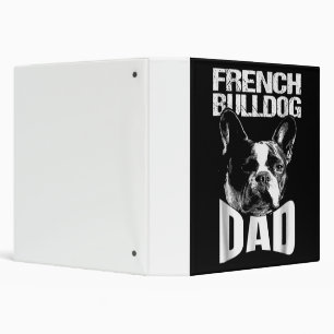 Dog Gift   French Bulldog Dad Binder