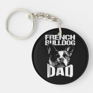 Dog Gift French Bulldog Dad Keychain
