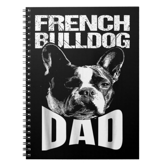 Dog Gift | French Bulldog Dad Notebook (Front)