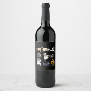Dog Gift French Bulldog Funny Wine Label