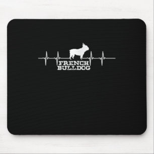 Dog Gift   French Bulldog Heart Mouse Pad