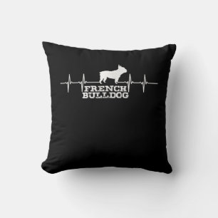 Dog Gift   French Bulldog Heart Throw Pillow
