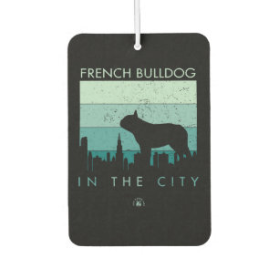 Dog Gift French Bulldog In The City Air Freshener