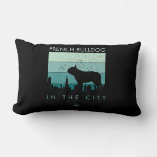 Dog Gift French Bulldog In The City Lumbar Pillow