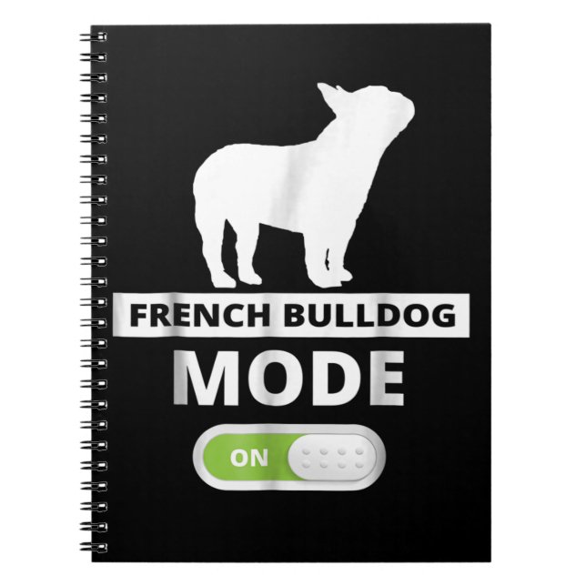 Dog Gift | French Bulldog Mode Notebook (Front)