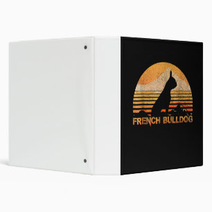Dog Gift French Bulldog White Binder
