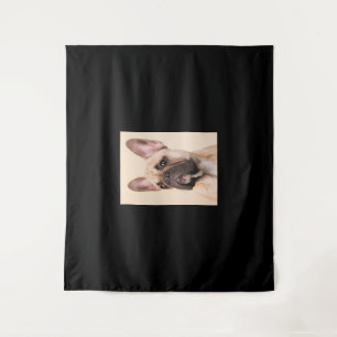 Dog Gift French Bulldog With Poor Face Tapestry