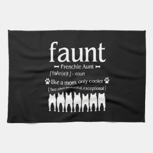 Dog Gift Frenchie Aunt - Like Mom Only Cooler Kitchen Towel