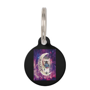 Dog Gift   I Love You To The Moon And Back Pet Tag