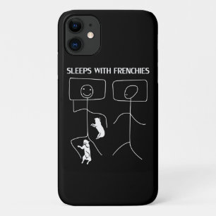 Dog Gift   Sleeps With Frenchies iPhone 11 Case