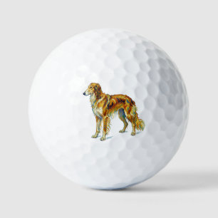 Dog Gift Vibrant Colorful Saluki Dog Design Golf Balls