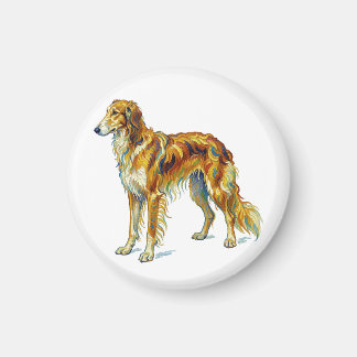Dog Gift Vibrant Colourful Saluki Dog Design Magnet