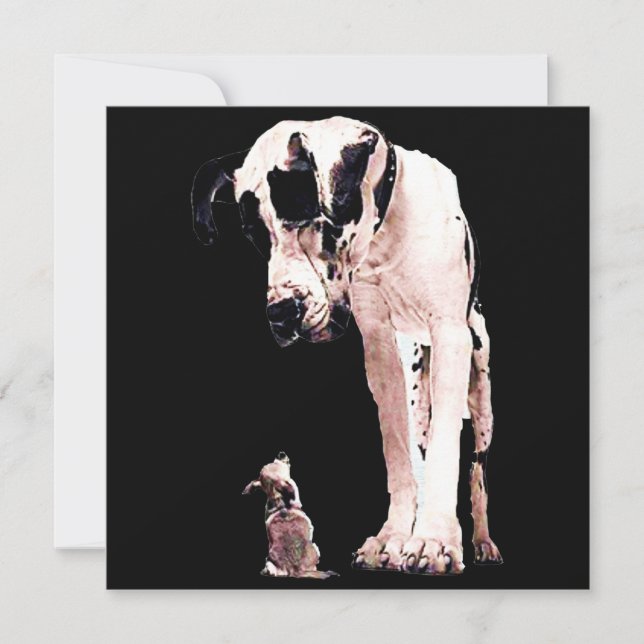 Dog Gifts | Family Great Dane Lovers Invitation (Front)