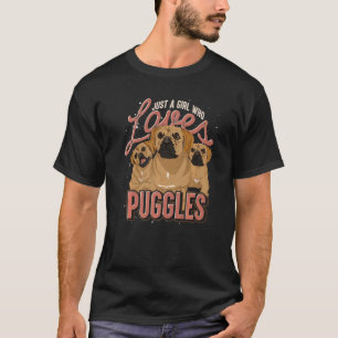 Dog  Girls Dog Owner Women Animal  Pet Puggle T-Shirt