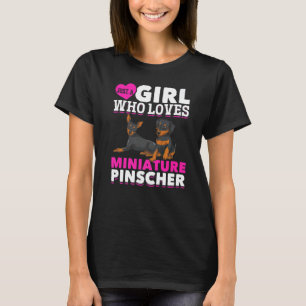 Dog Girls Miniature Pinscher Women Pet Min Pinsch T-Shirt