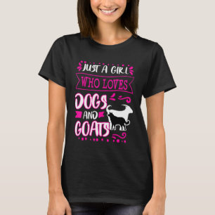 Dog Goat Mom Just A Girl Christmas Women Her T-Shirt