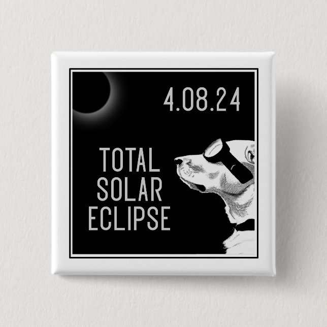 Dog Goggles Eclipse 2 Inch Square Button (Front)
