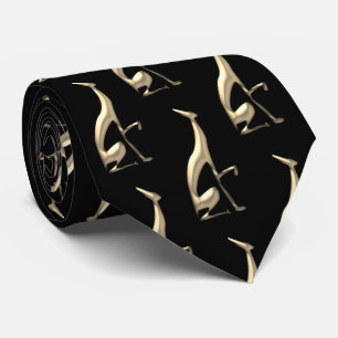 Dog Gold Pattern Tie